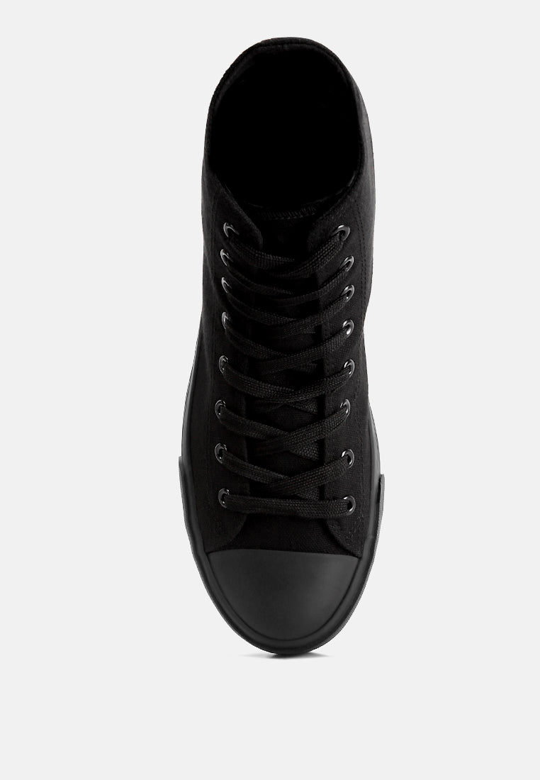 High Ankle Canvas Sneakers from London Rag International