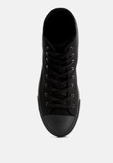 High Ankle Canvas Sneakers from London Rag International