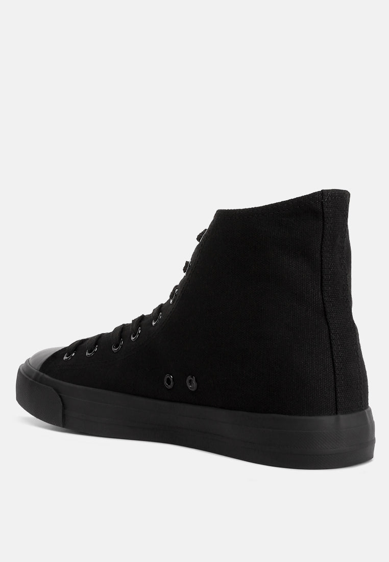 High Ankle Canvas Sneakers from London Rag International