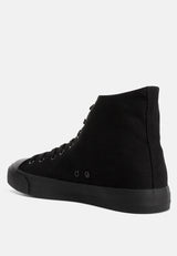 High Ankle Canvas Sneakers from London Rag International