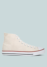 High Ankle Canvas Sneakers from London Rag International