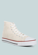 High Ankle Canvas Sneakers from London Rag International
