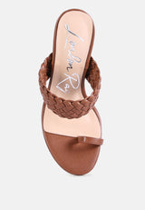 High Perks Woven Strap High Heels from London Rag International