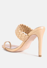 High Perks Woven Strap High Heels from London Rag International