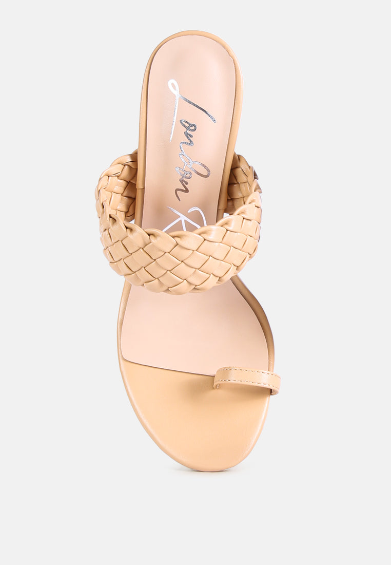High Perks Woven Strap High Heels from London Rag International