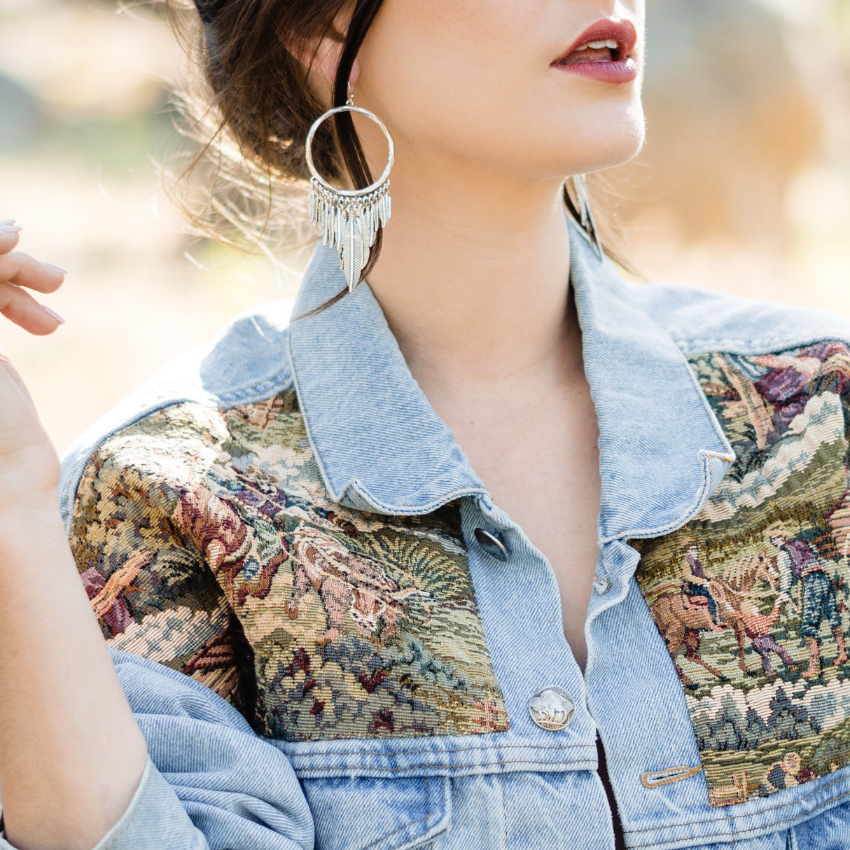 Birds Of A Feather Hoop Earrings | Silver from Hiouchi Jewels