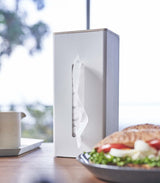 Two-Sided Tissue Case - Steel + Wood from Yamazaki Home