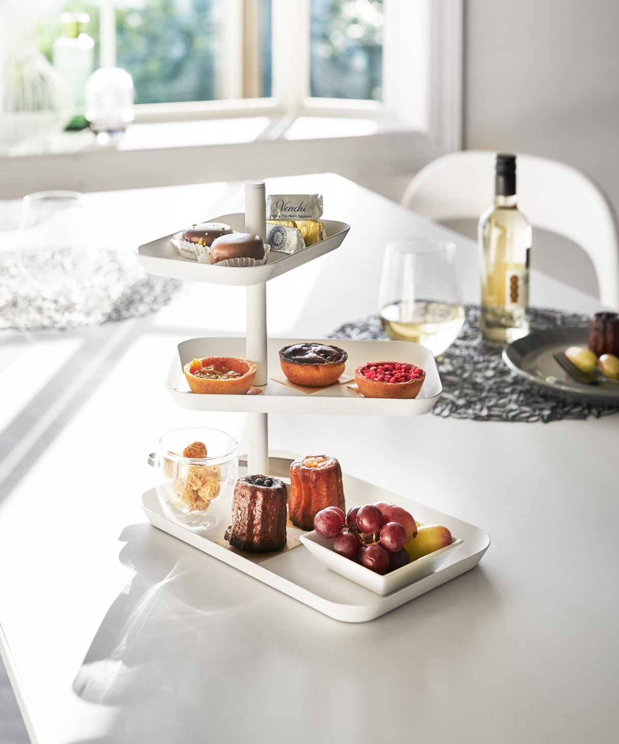Serving Stand - Steel from Yamazaki Home