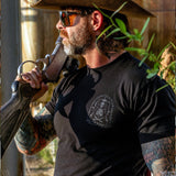 Hoist the Black Flag Skull & Bones Men's T-Shirt From Combat Iron Apparel