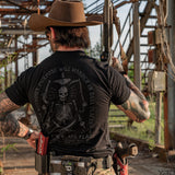 Hoist the Black Flag Skull & Bones Men's T-Shirt From Combat Iron Apparel