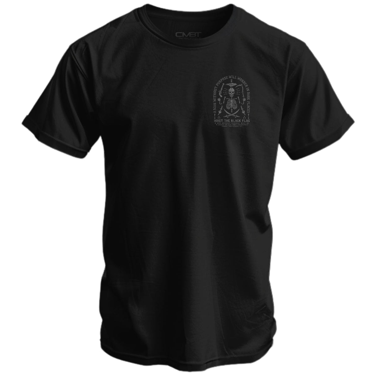 Hoist the Black Flag Skull & Bones Men's T-Shirt From Combat Iron Apparel