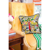 Hollywood Hand-Embroidered Pillow from Quirks!