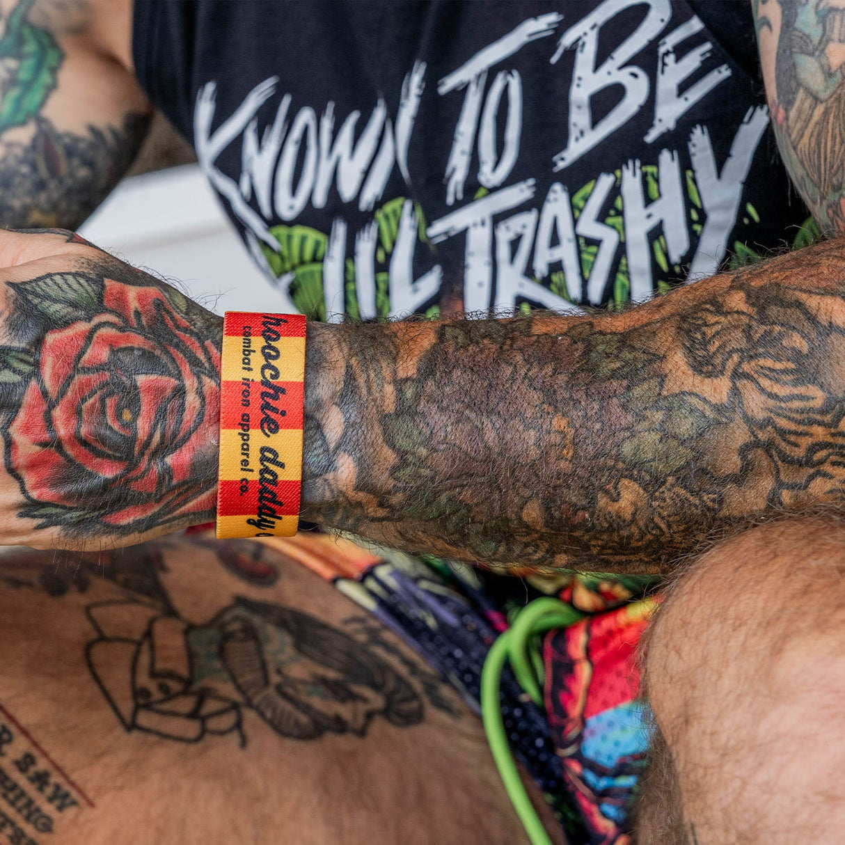 Reversible Elastic Wristband Bracelet from Combat Iron Apparel