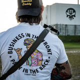 Business In The Front. Party In The Back. Party Men's T-Shirt From Combat Iron Apparel