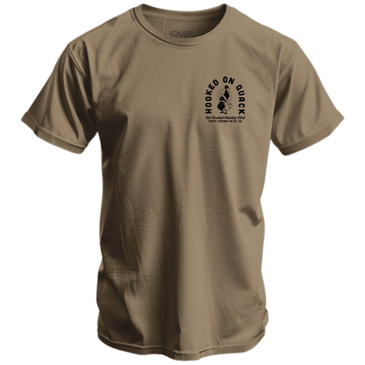 Hooked On Quack Hunter ' Get Ducked' Men's T-Shirt From Combat Iron Apparel