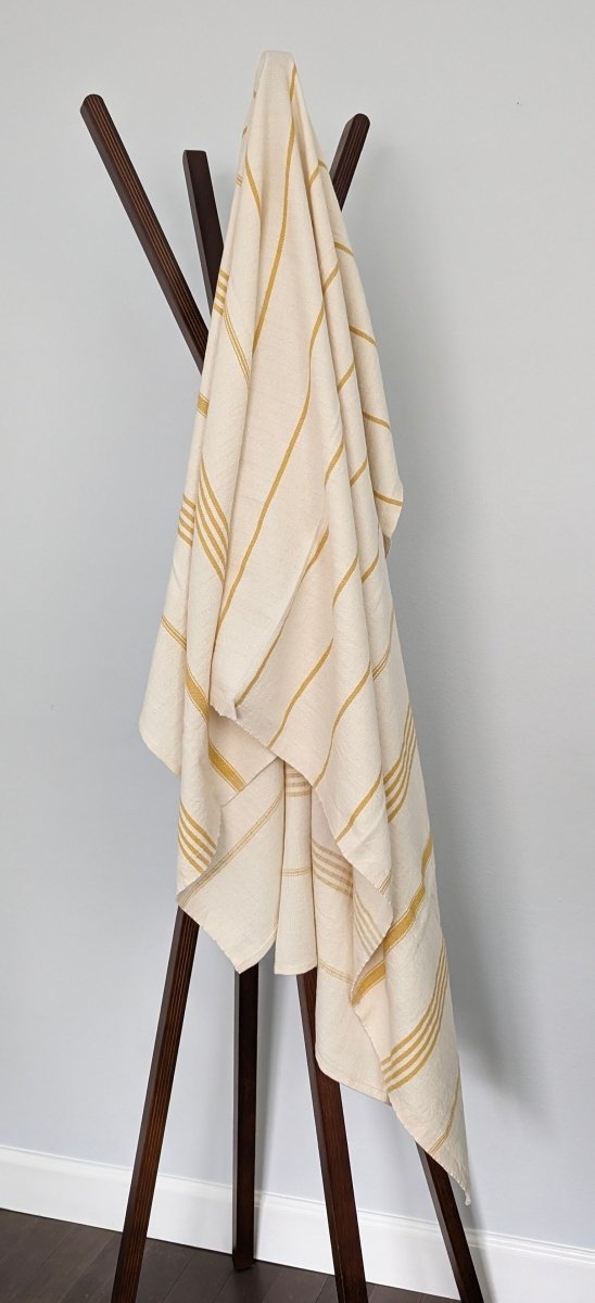 Horizon Stripe Turkish Cotton Towel Collection - Sand-Repelling, Quick-Drying, Tassel-Free, 39”x70” from The Bali Market