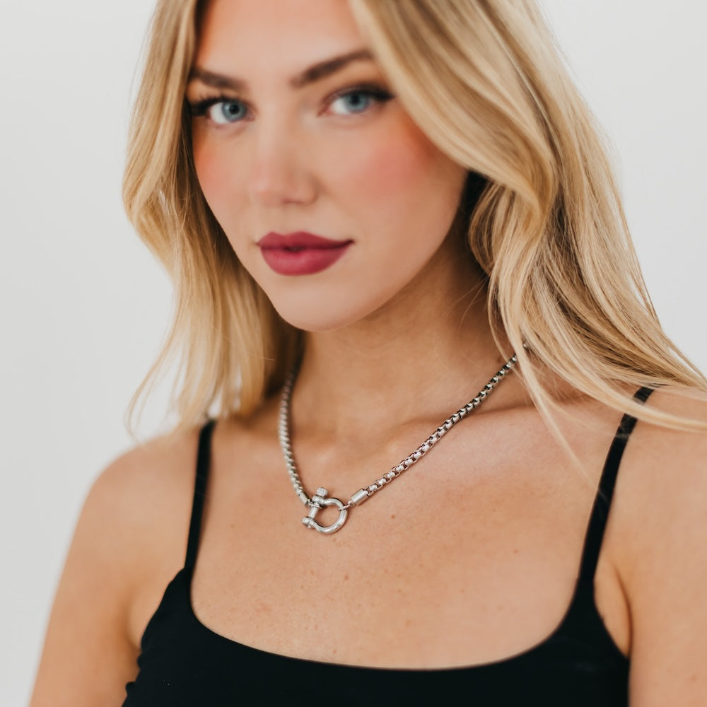 Lucky Me Horseshoe Toggle Necklace - WATERPROOF from Pretty Simple