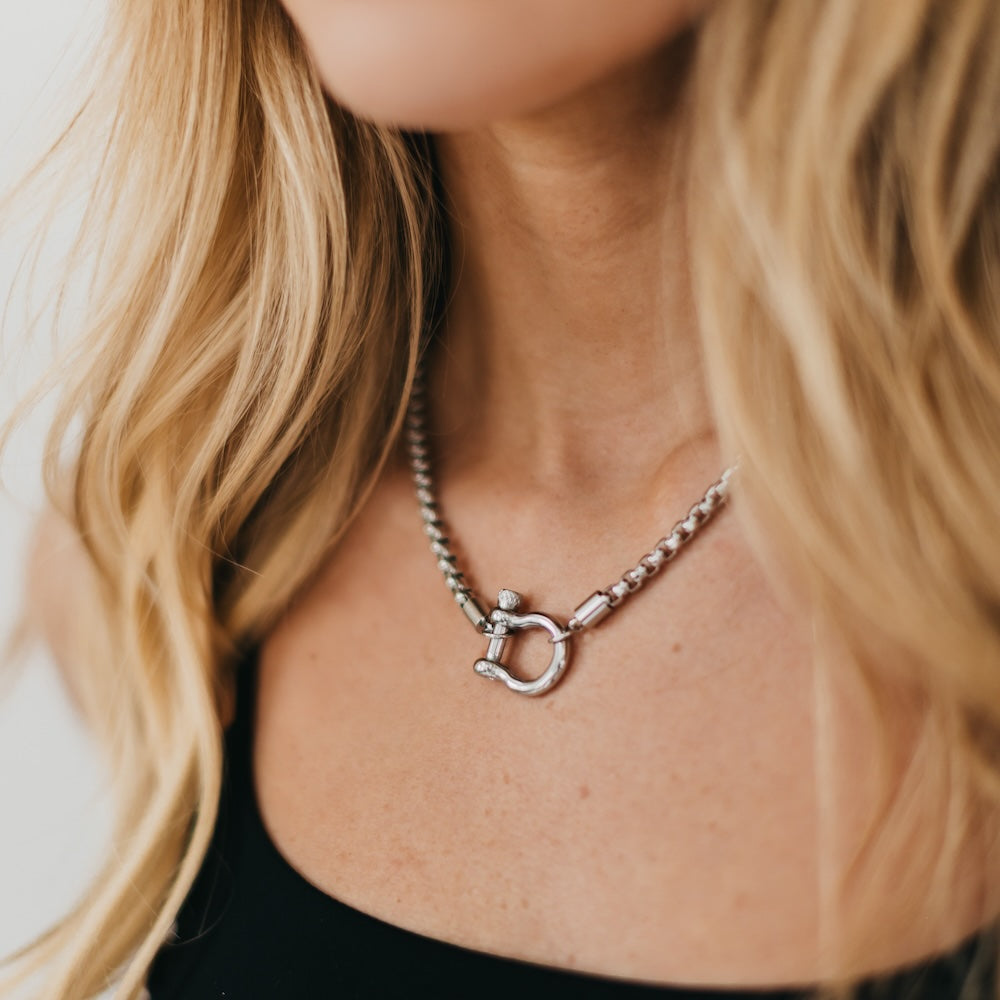 Lucky Me Horseshoe Toggle Necklace - WATERPROOF from Pretty Simple