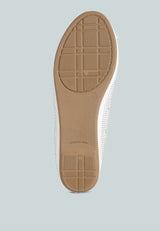 Hosana Rhinestones And Stud Embellished Ballet Flats from London Rag International