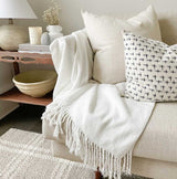 Bamboo Tassel Throw from Cozy Earth