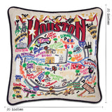 Houston Hand-Embroidered Pillow from Quirks!