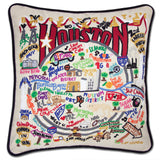 Houston Hand-Embroidered Pillow from Quirks!