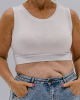 Crew Neck Tank Halftee from HALFTEE Layering Fashions