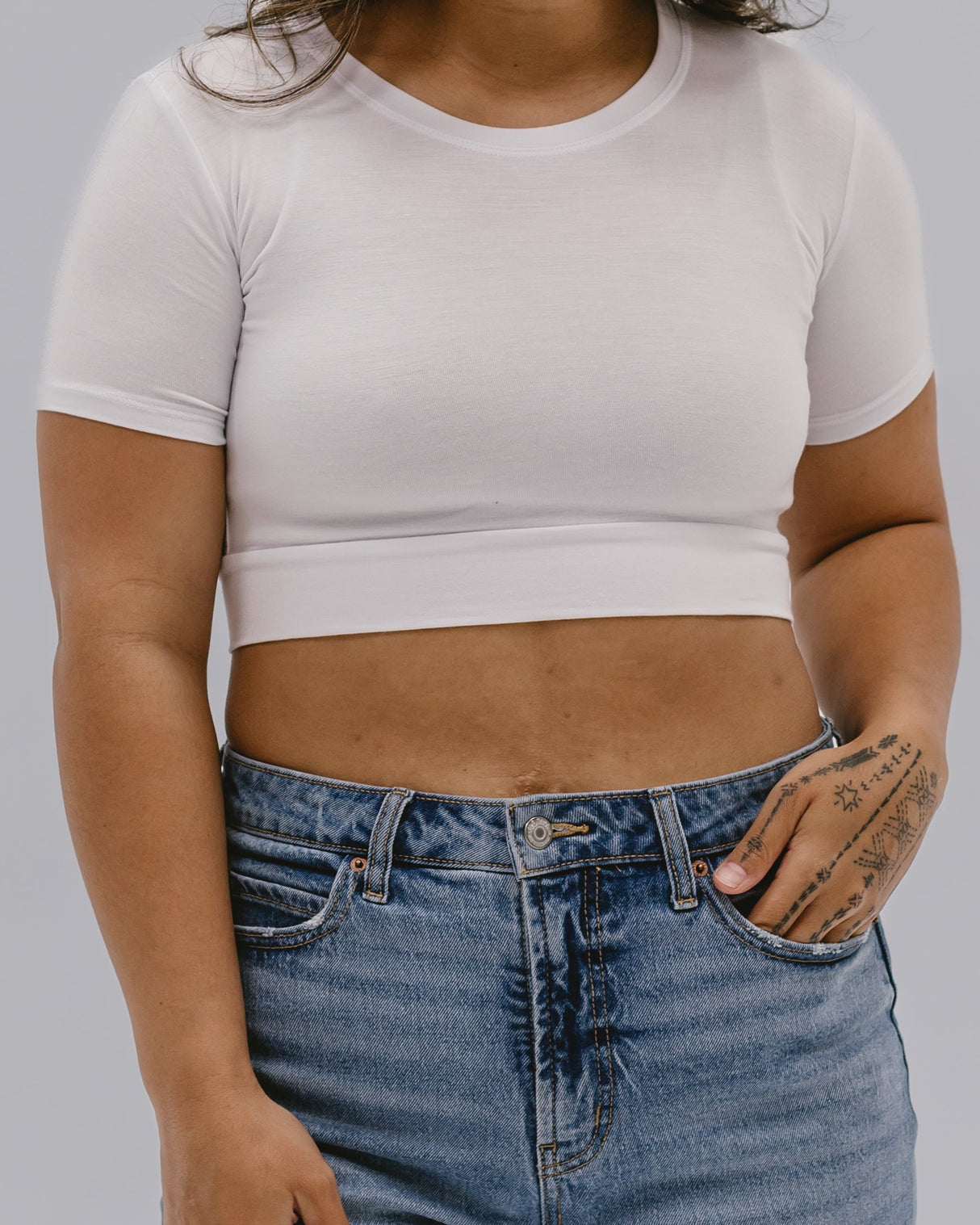 Crew Neck Boyfriend Halftee from HALFTEE Layering Fashions