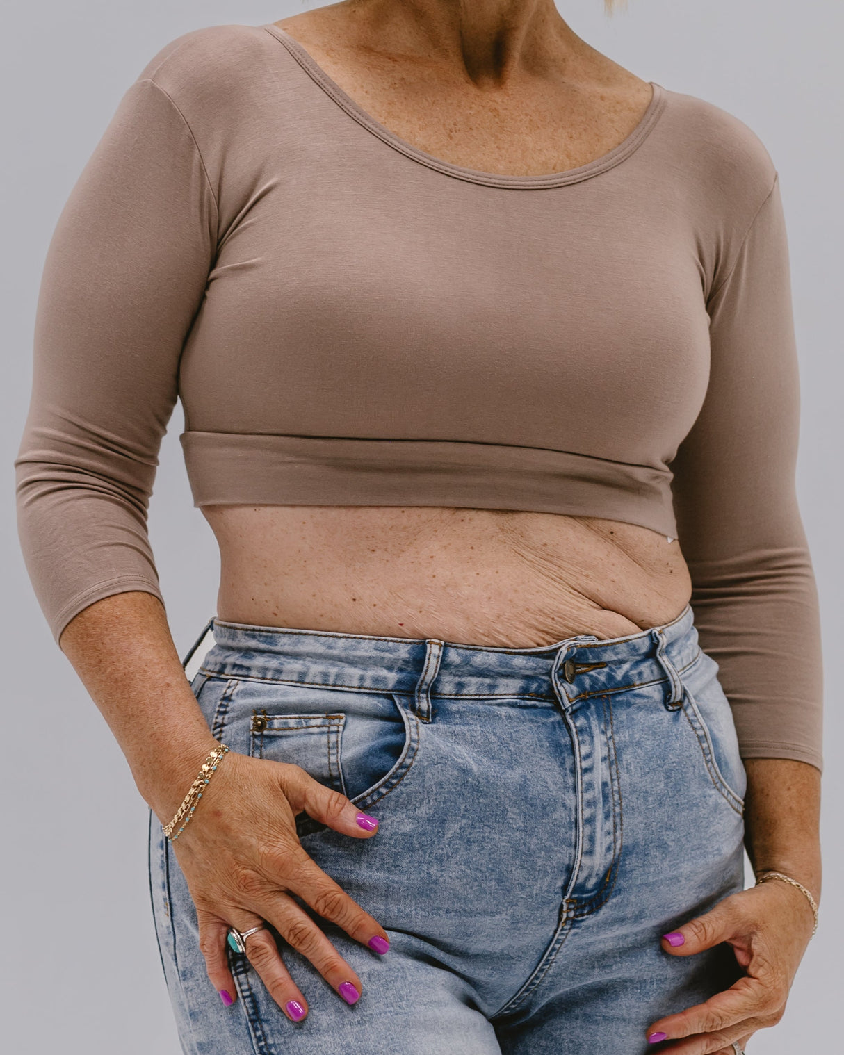 Classic 3/4 Sleeve Halftee from HALFTEE Layering Fashions
