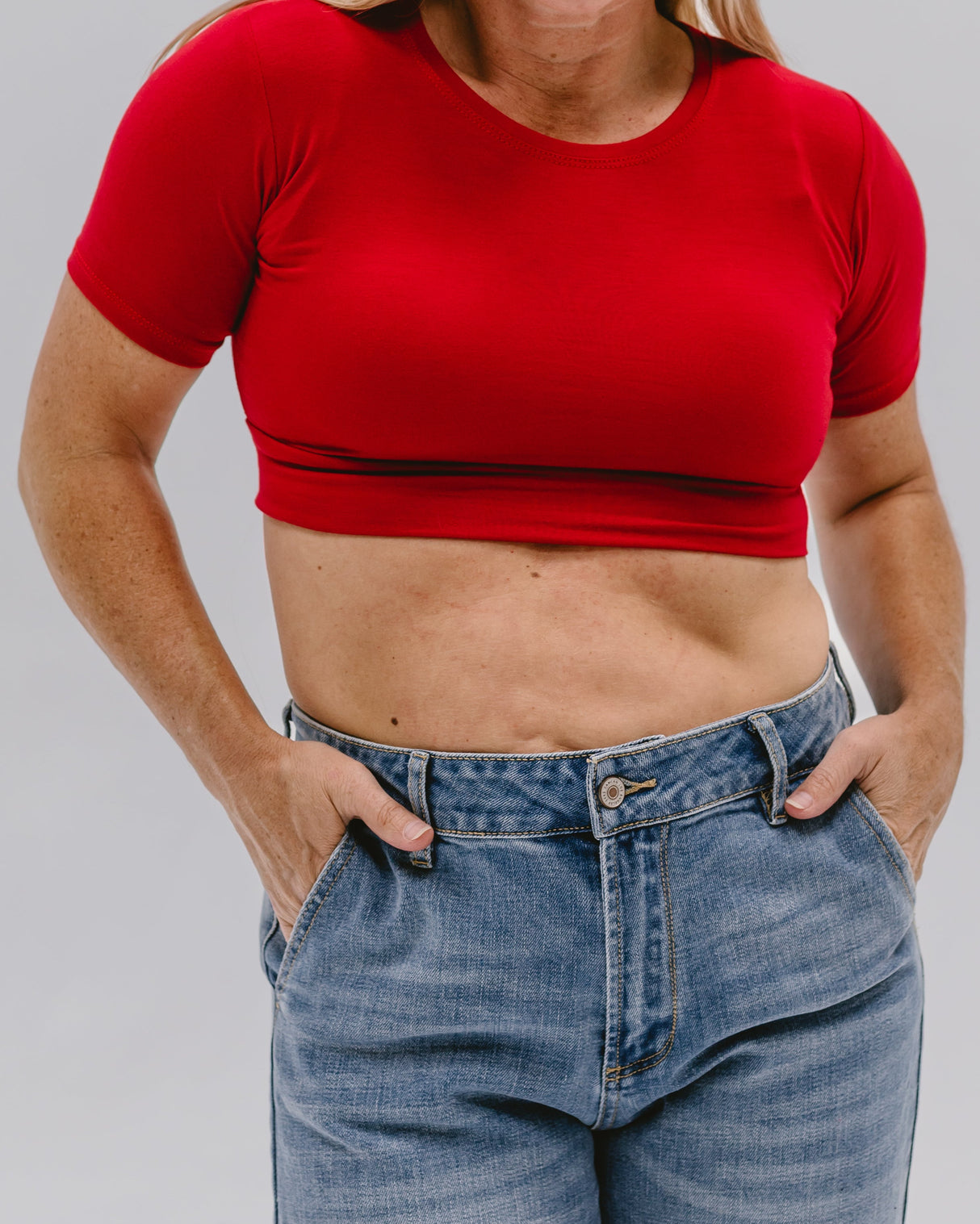 Crew Neck Boyfriend Halftee from HALFTEE Layering Fashions