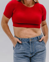 Crew Neck Boyfriend Halftee from HALFTEE Layering Fashions