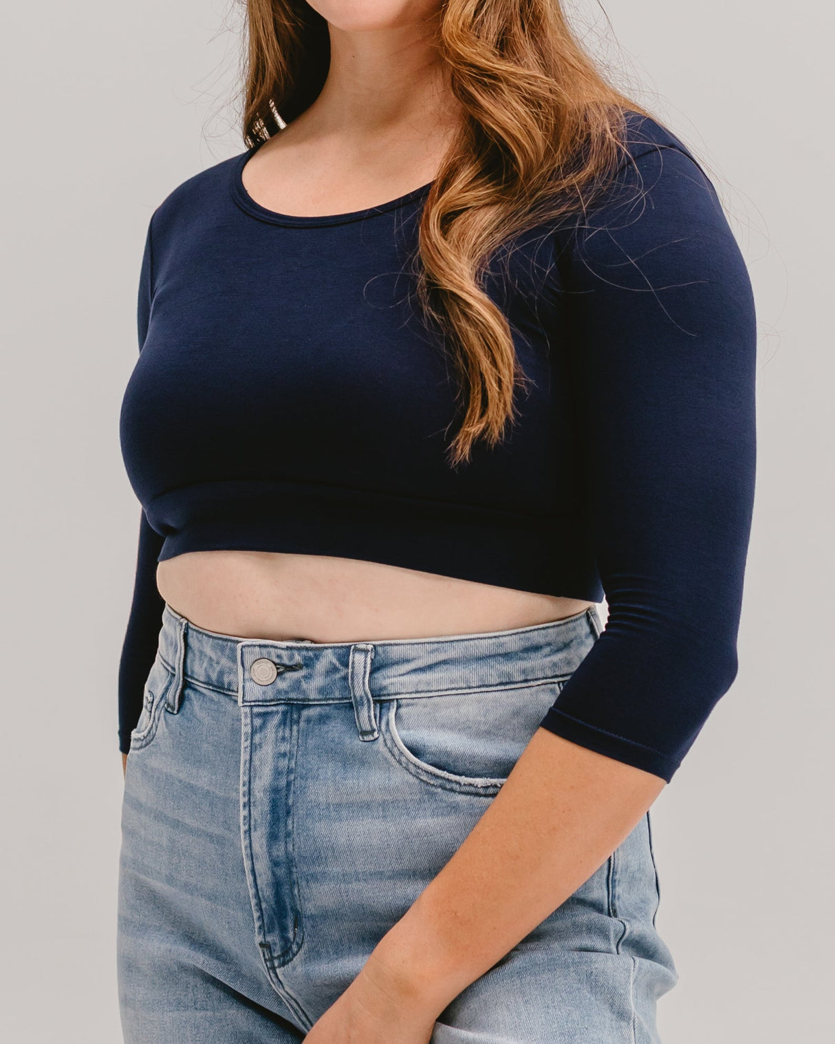 Classic 3/4 Sleeve Halftee from HALFTEE Layering Fashions