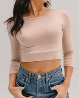 Classic 3/4 Sleeve Halftee from HALFTEE Layering Fashions