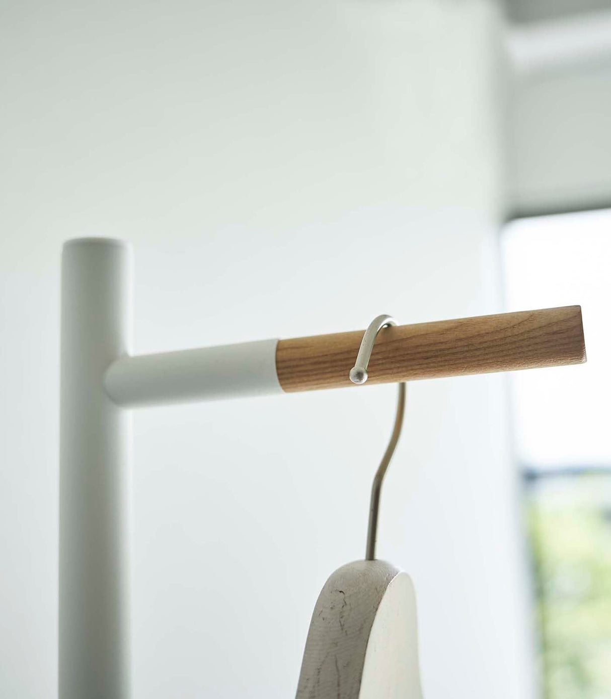Coat Rack (63.98" H)  - Steel + Wood from Yamazaki Home