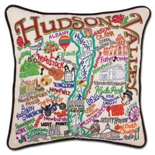 Hudson Valley Hand-Embroidered Pillow from Quirks!