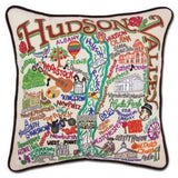 Hudson Valley Hand-Embroidered Pillow from Quirks!
