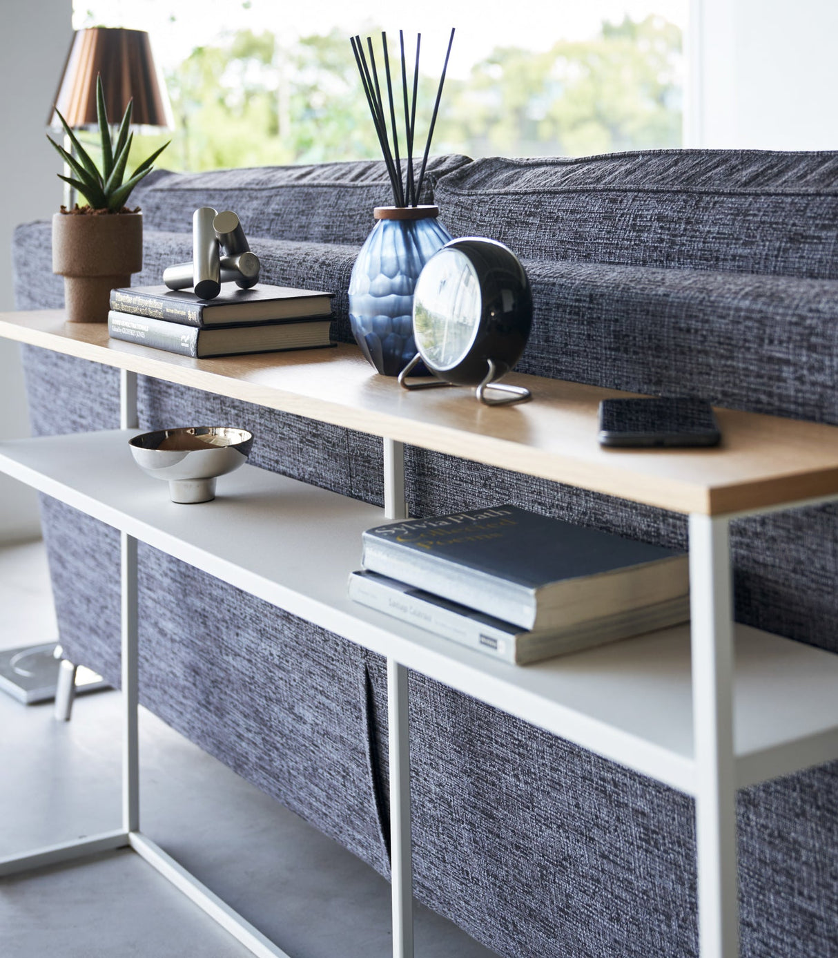 Long Console Table - Two Styles - Steel from Yamazaki Home