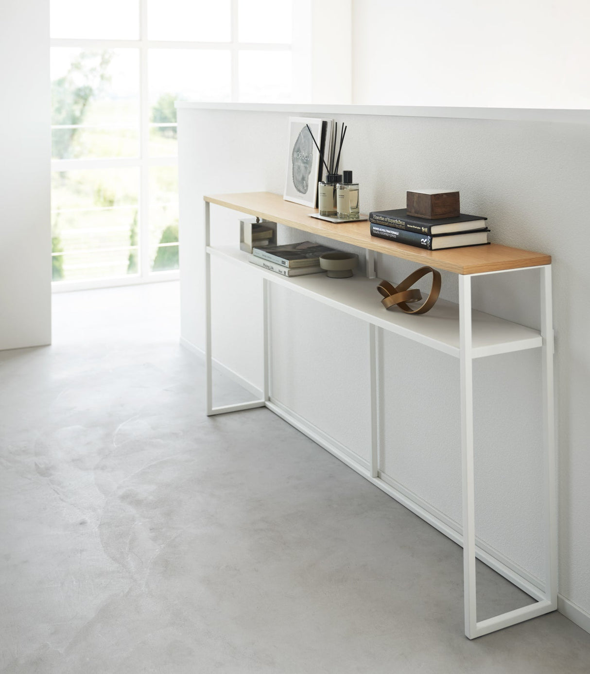 Long Console Table - Two Styles - Steel from Yamazaki Home
