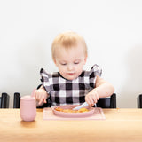 White Buffalo Plaid Flutter Bapron from BapronBaby