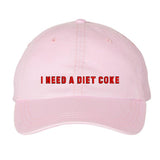 'I Need A Diet Coke' Baseball Hat from United Monograms