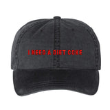 'I Need A Diet Coke' Baseball Hat from United Monograms