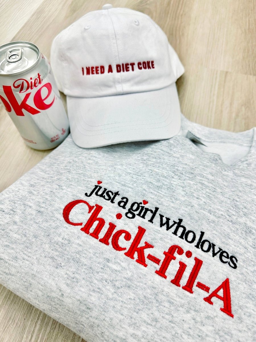 'I Need A Diet Coke' Baseball Hat from United Monograms