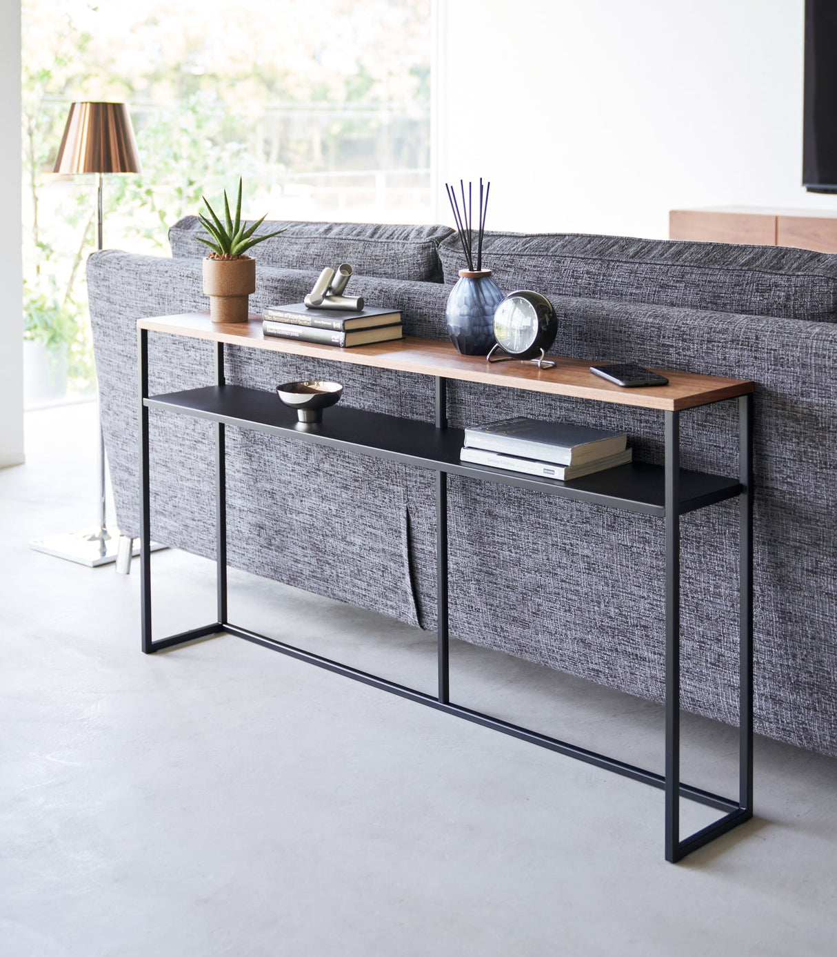Long Console Table - Two Styles - Steel from Yamazaki Home