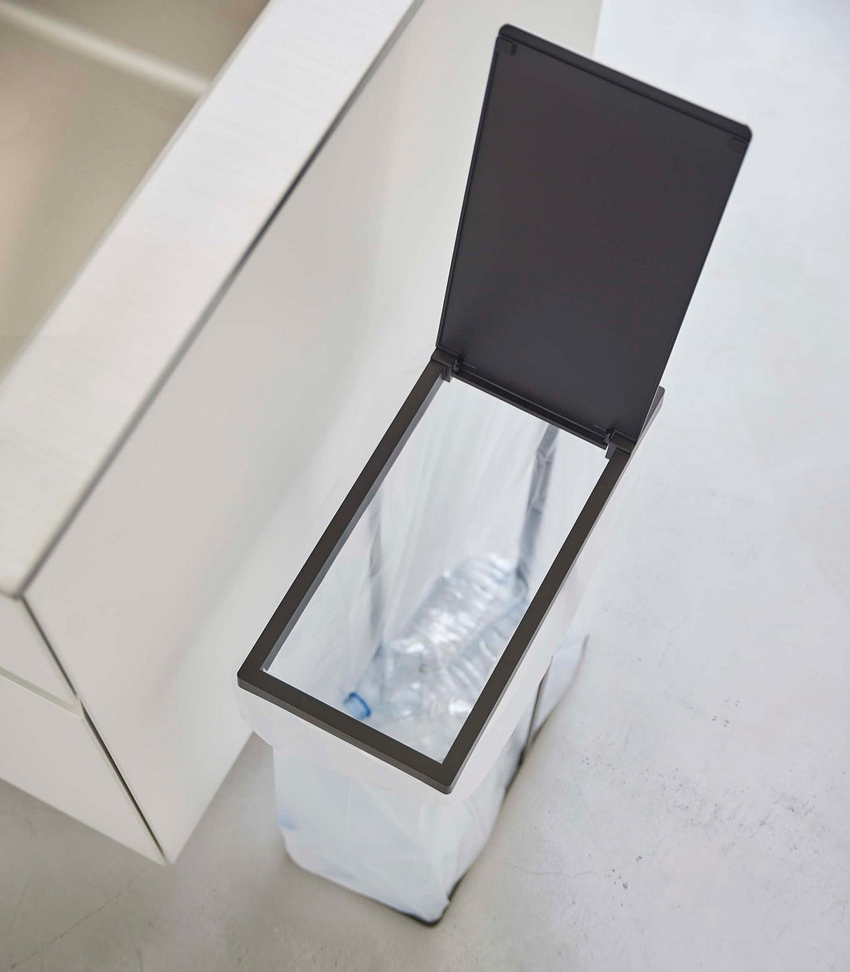 Lidded Garbage Bag Holder - Steel from Yamazaki Home