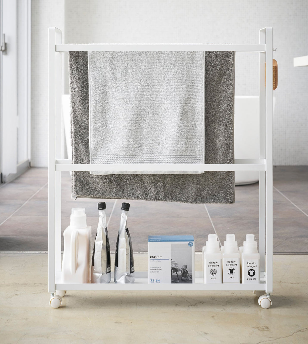 Rolling Towel Rack (33" H)  - Steel from Yamazaki Home