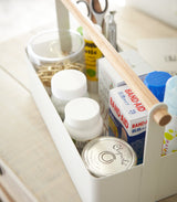 Storage Caddy - 2 Sizes - Steel + Wood from Yamazaki Home