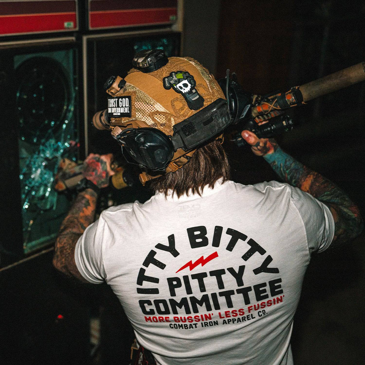 Itty Bitty Pitty Committee Men's T-Shirt From Combat Iron Apparel
