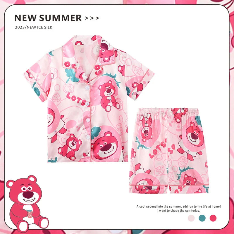Anime Sanrio Kids Ice Silk Pajamas From Kawaii Stop