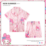 Anime Sanrio Kids Ice Silk Pajamas From Kawaii Stop