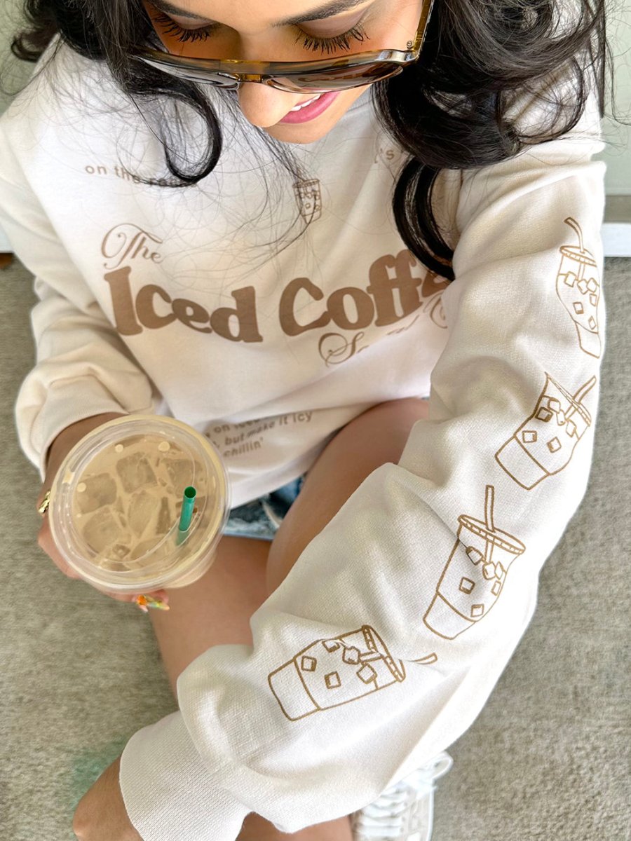 ‘Iced Coffee Social Club' Crewneck Sweatshirt from United Monograms